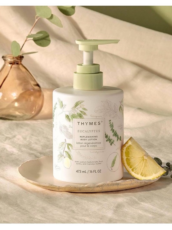 Thymes Other - Eucalyptus Replenishing Body Lotion - Light Green 16 fl oz